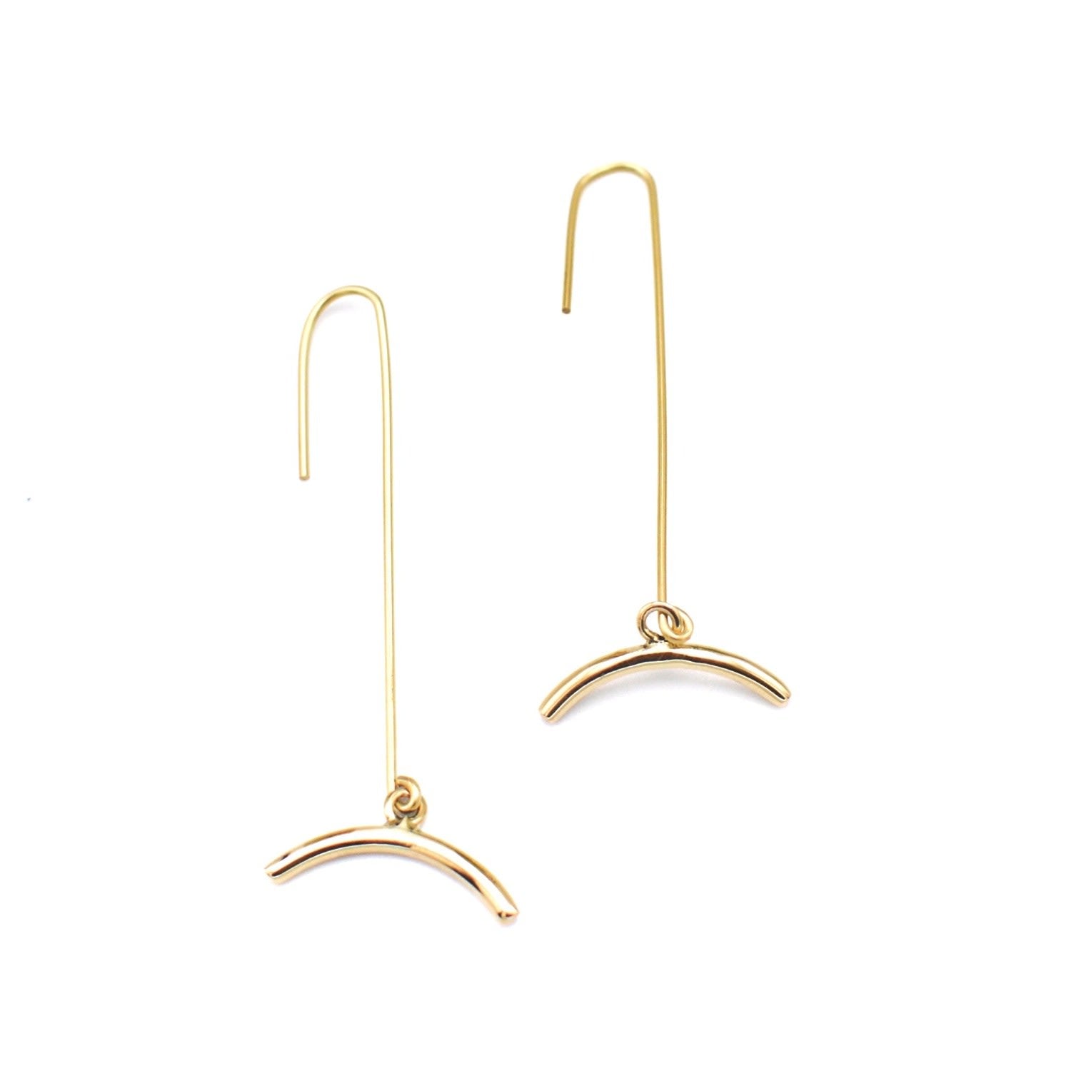 Crescent Drop Earrings