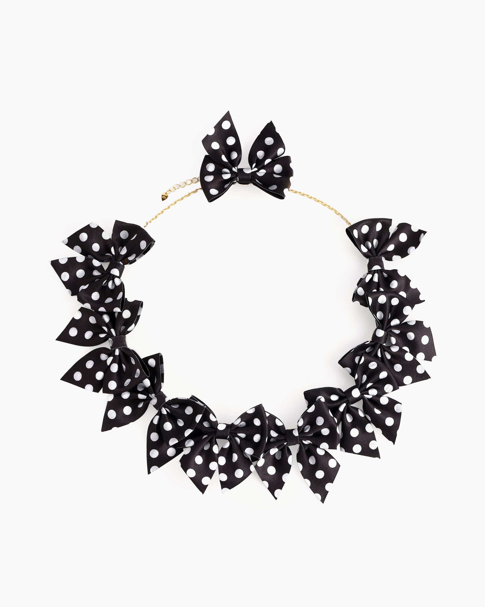 Polka Dot Bow Necklace