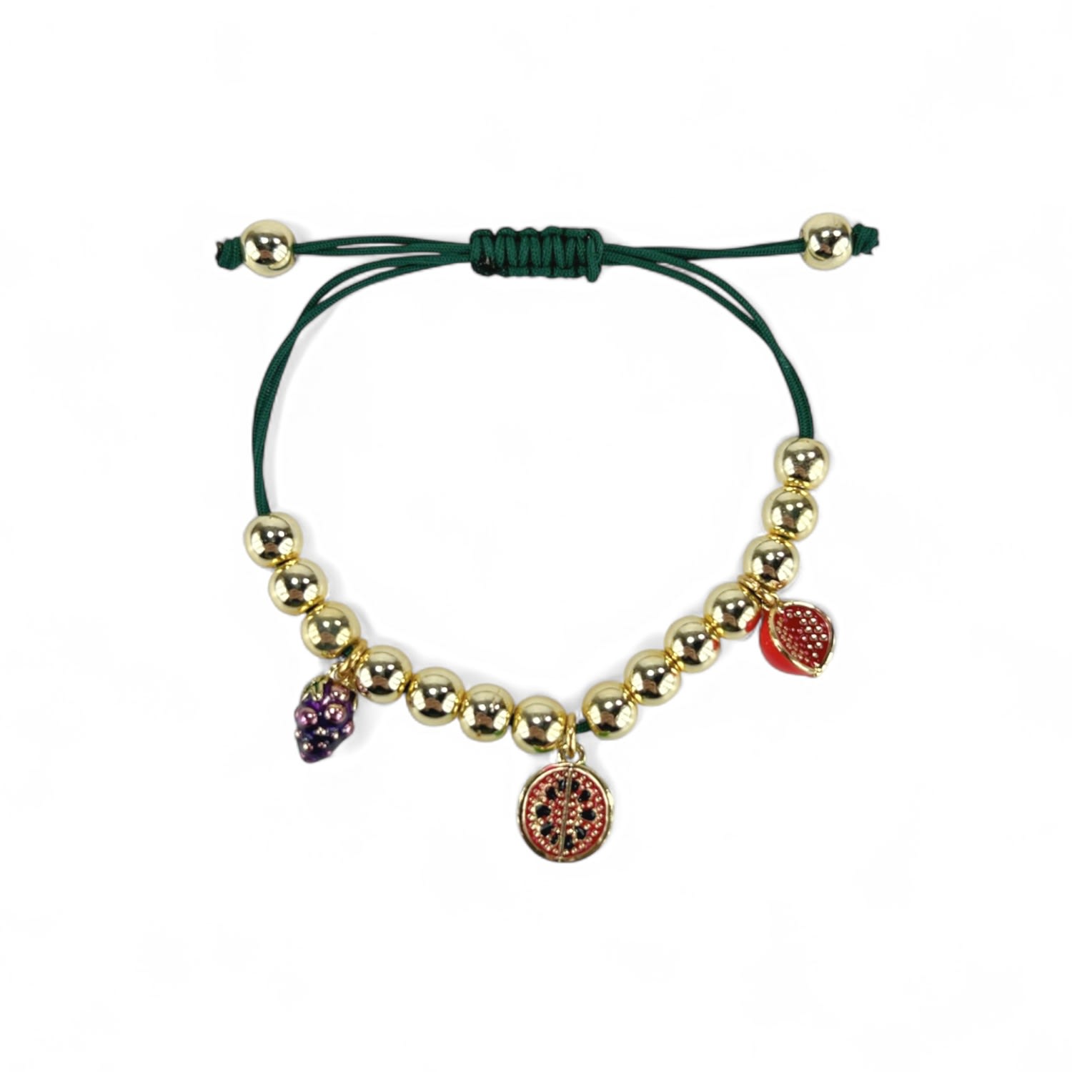 Pomona Gold-Plated Fruit Charm Bracelet
