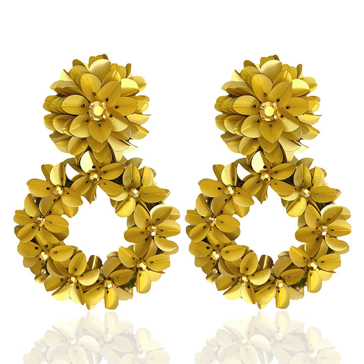 Gold Yasmine Hoops