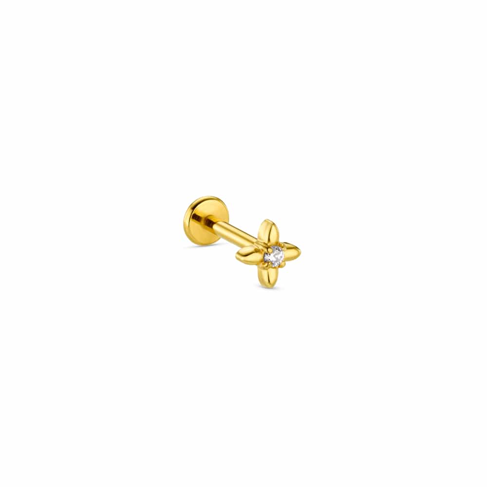 Crystal Micro Cross Labret