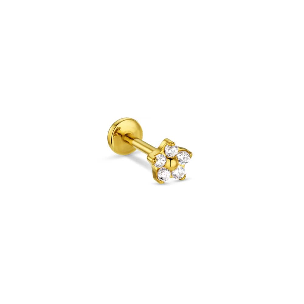 Crystal Flower Labret