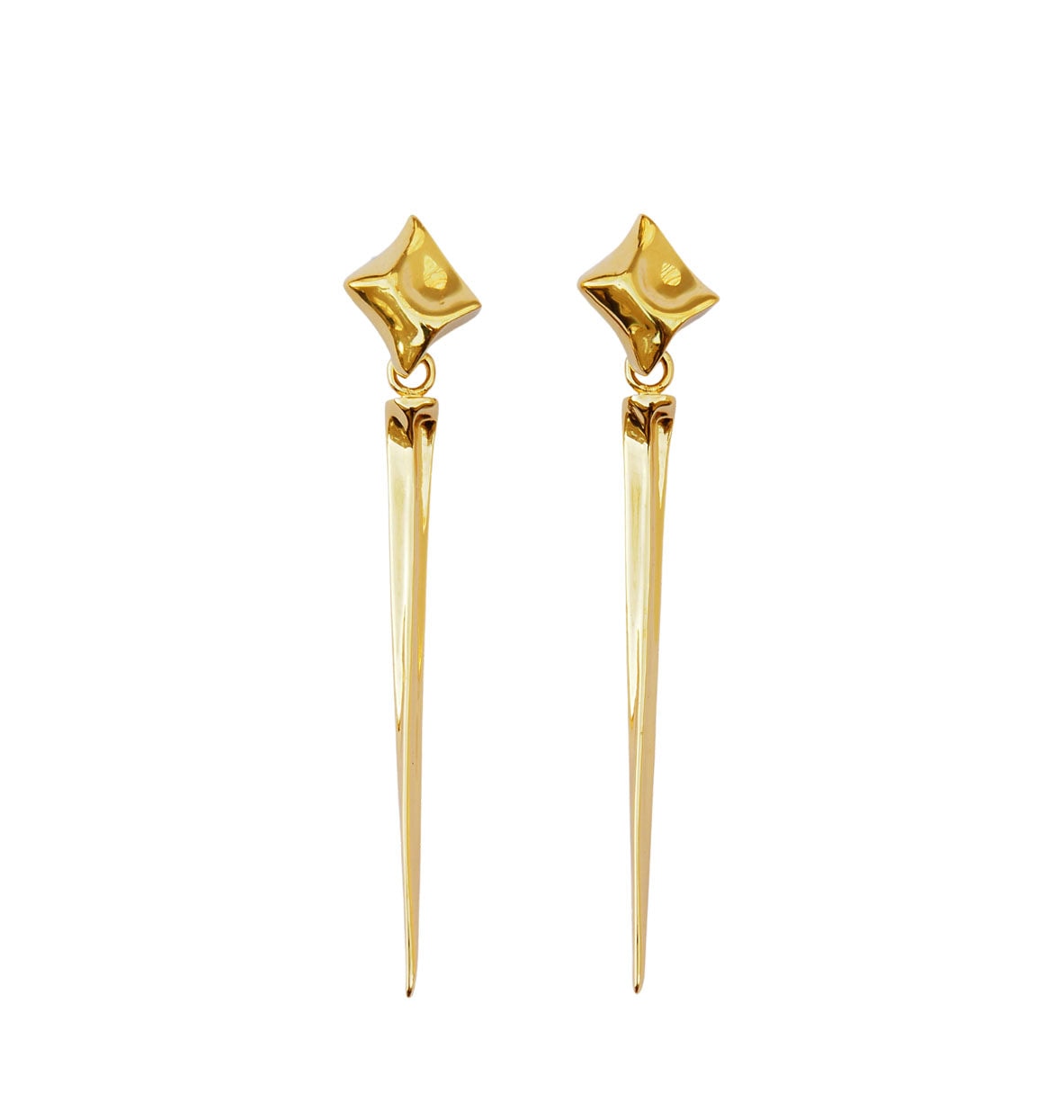 Power Kiss Earring With Removable Drop- Gold