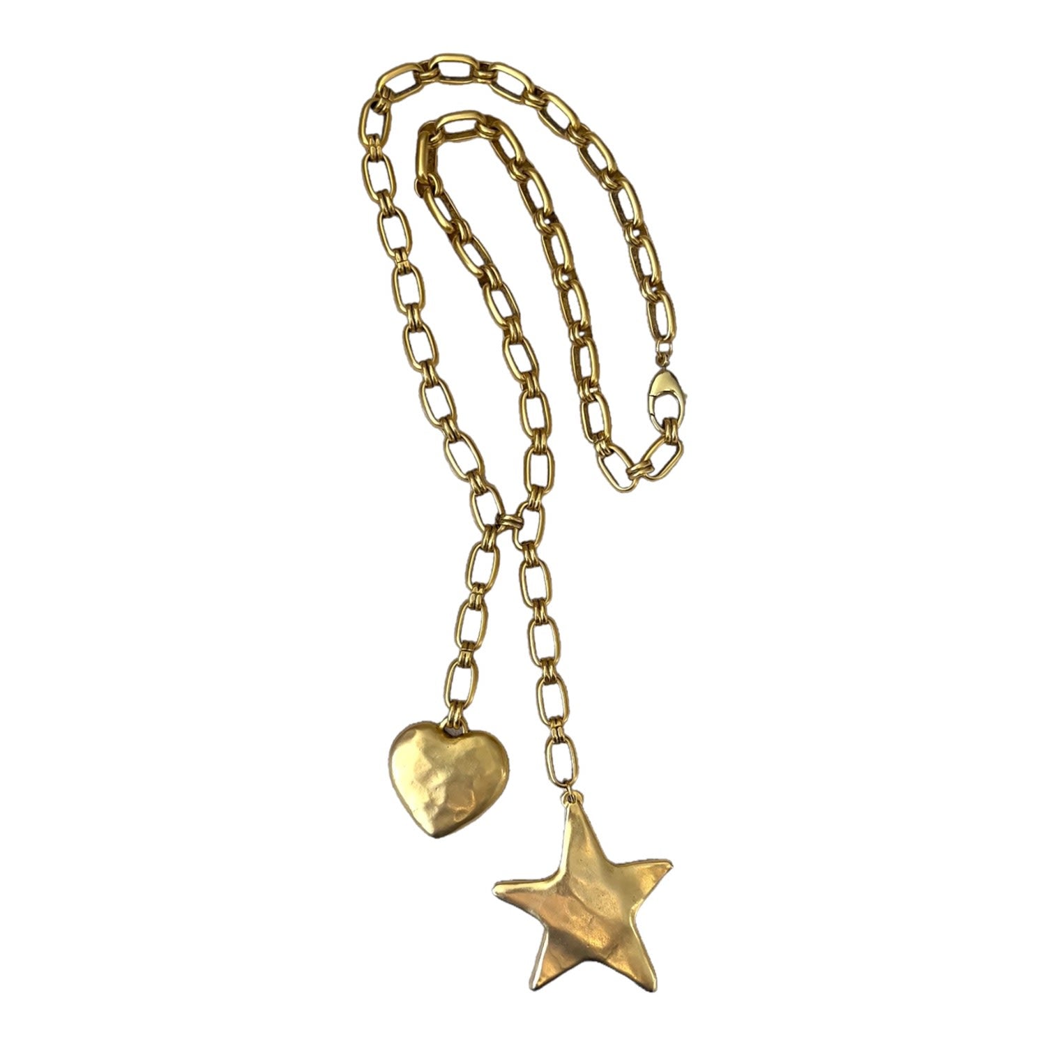 Notte Star & Heart Lariat Necklace