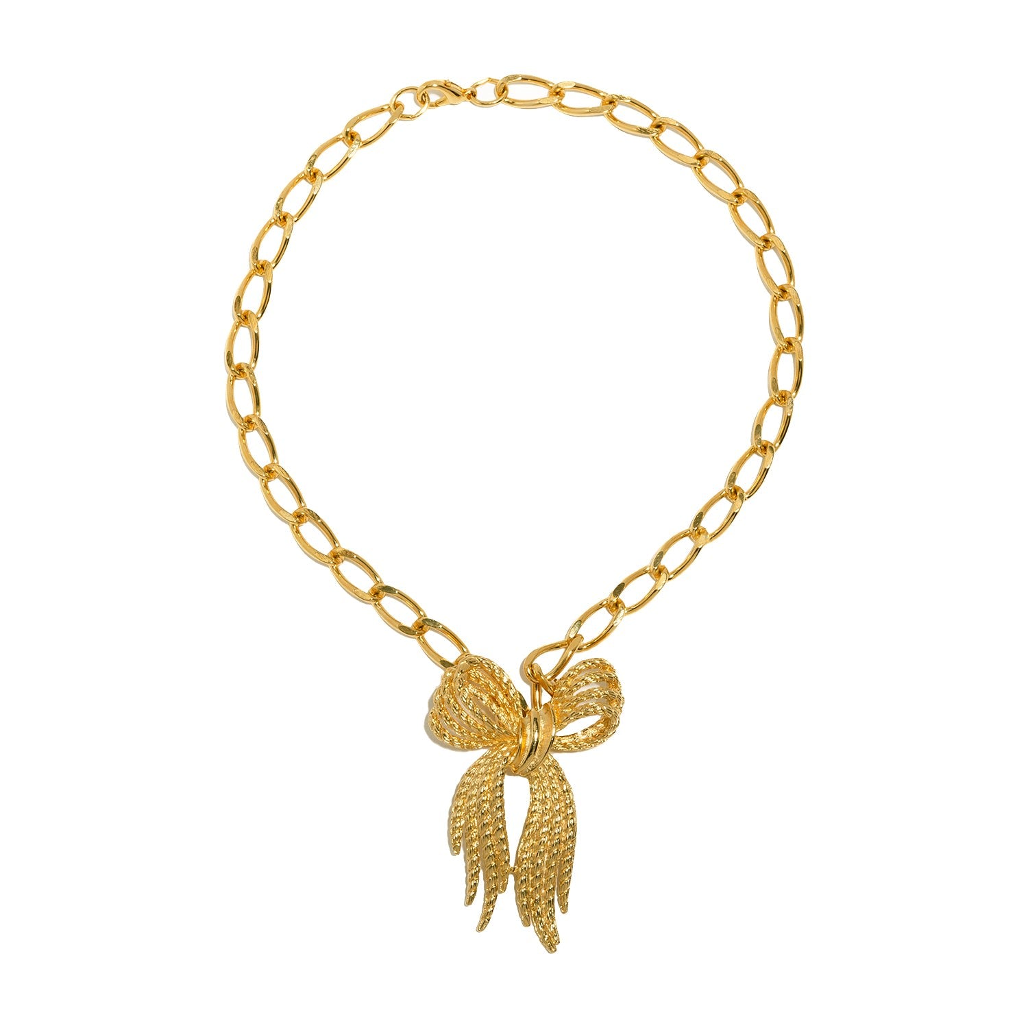 Vintage Gold Plated Presence Chain Necklace