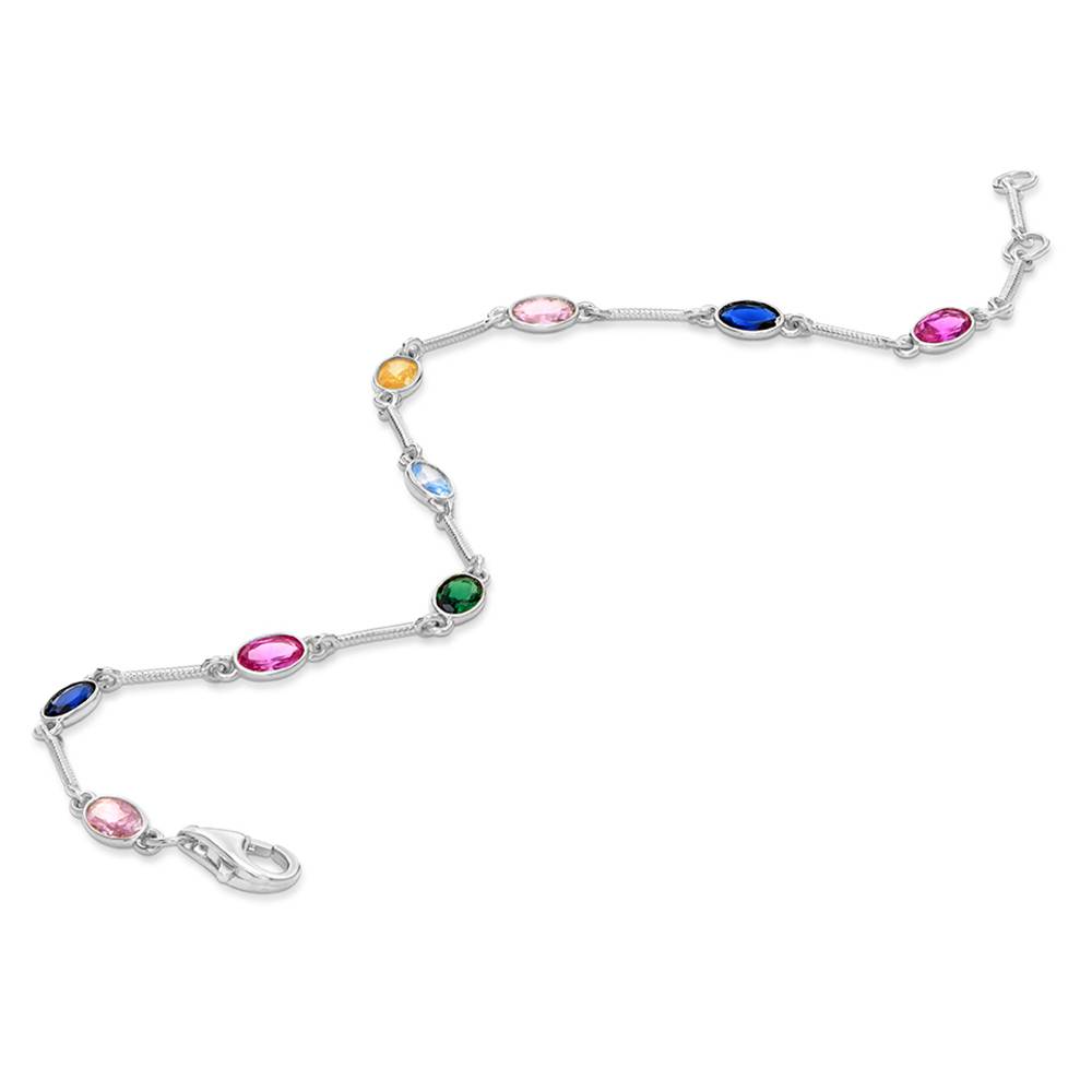 Prism Multi-Stone Bracelet in Silver