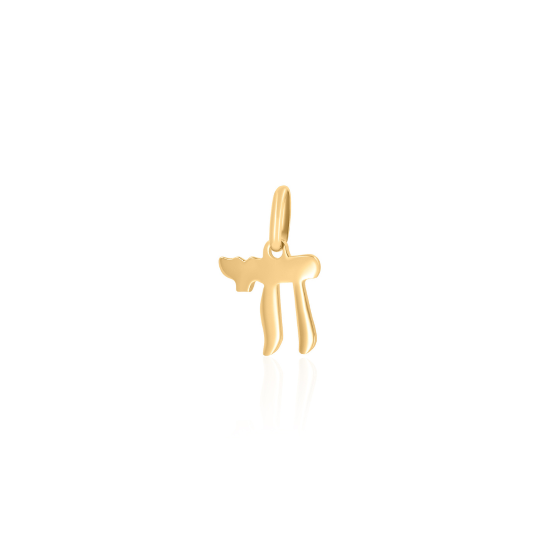 Gold Small Chai Pendant