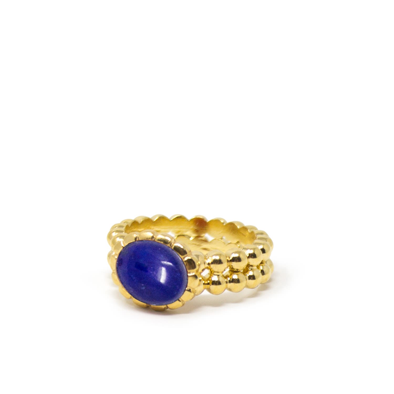 Lapis Beady Band Ring