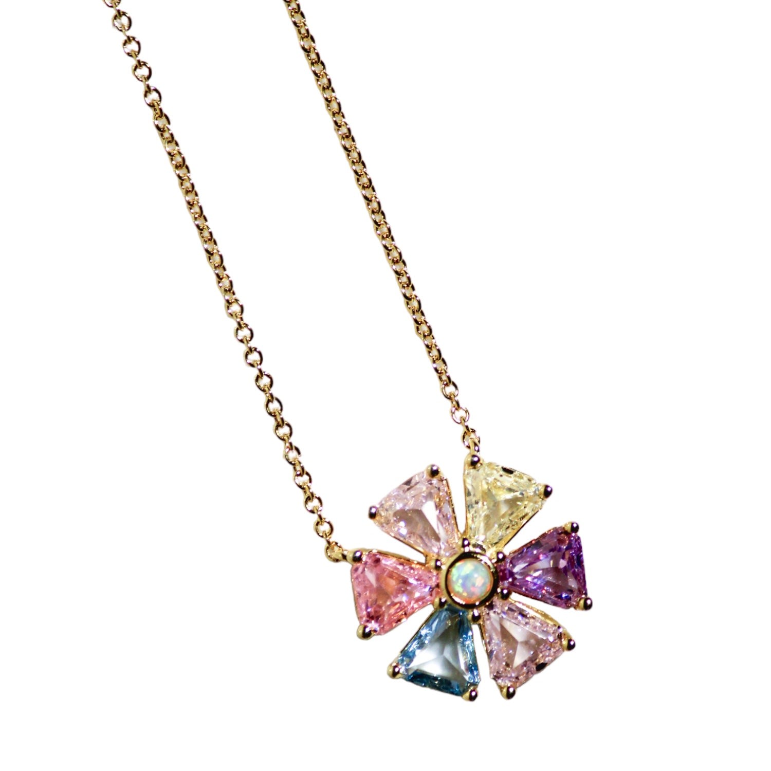 Psychedelic Flower Necklace