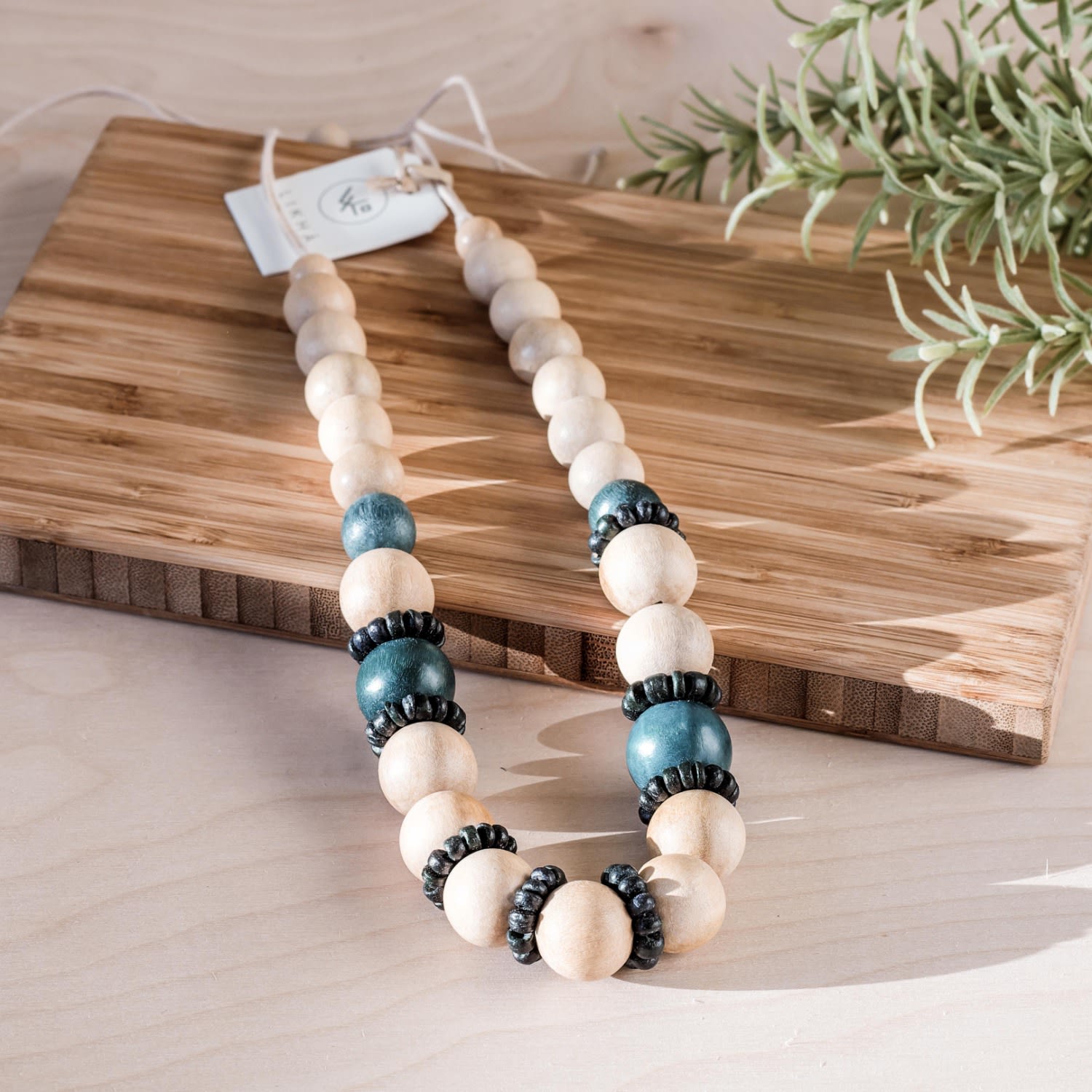 Pompa Statement Necklace, Natural