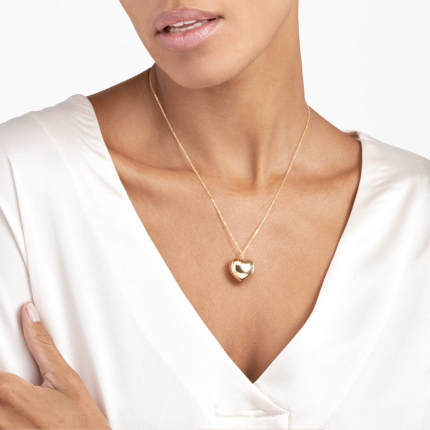 Large Floating Heart Pendant