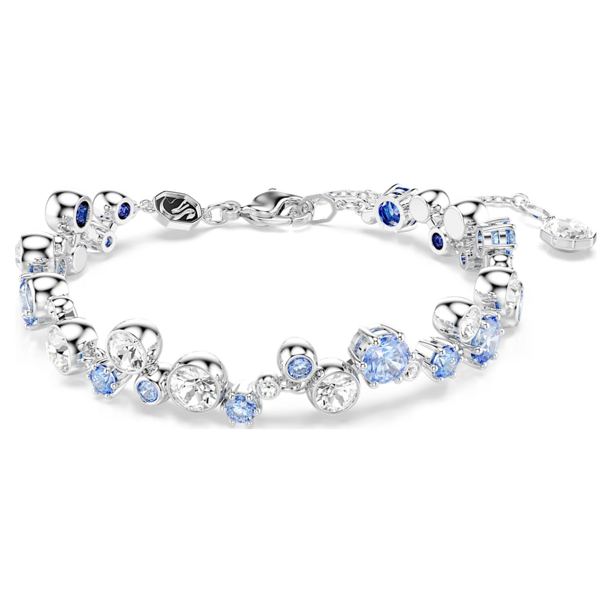 CONSTELLA BRACELET MIXED CUTS BLUE RHODIUM PLATED