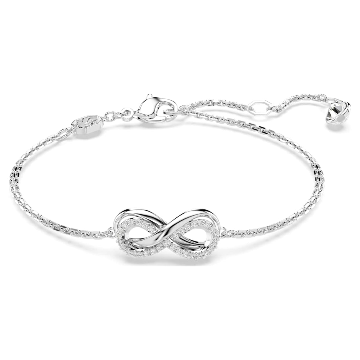 HYPERBOLA BRACELET INFINITY WHITE RHODIUM PLATED