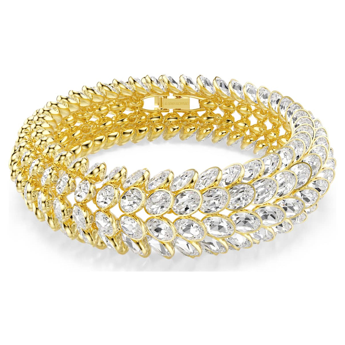 IDYLLIA BRACELET OVAL CUT WHITE GOLD TONE PLATED