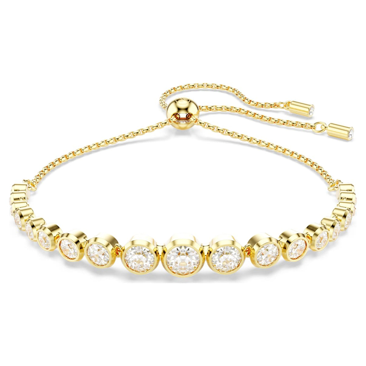 IMBER BRACELET MIXED ROUND CUTS WHITE GOLD TONE PLATED