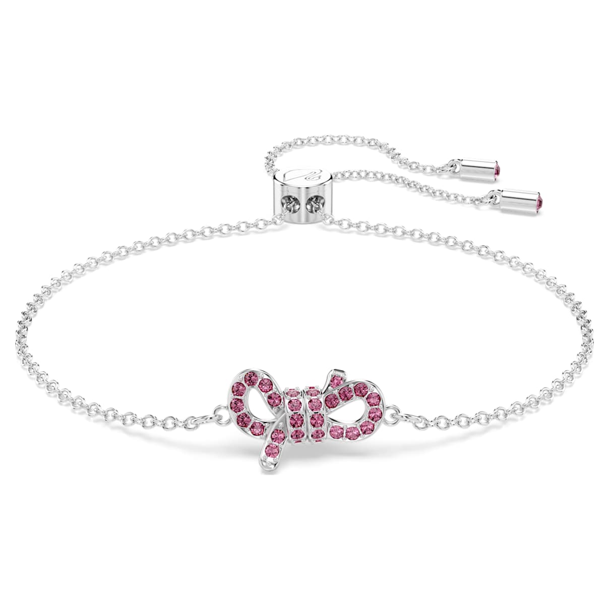 LIFELONG BOW BRACELET BOW PINK RHODIUM PLATED