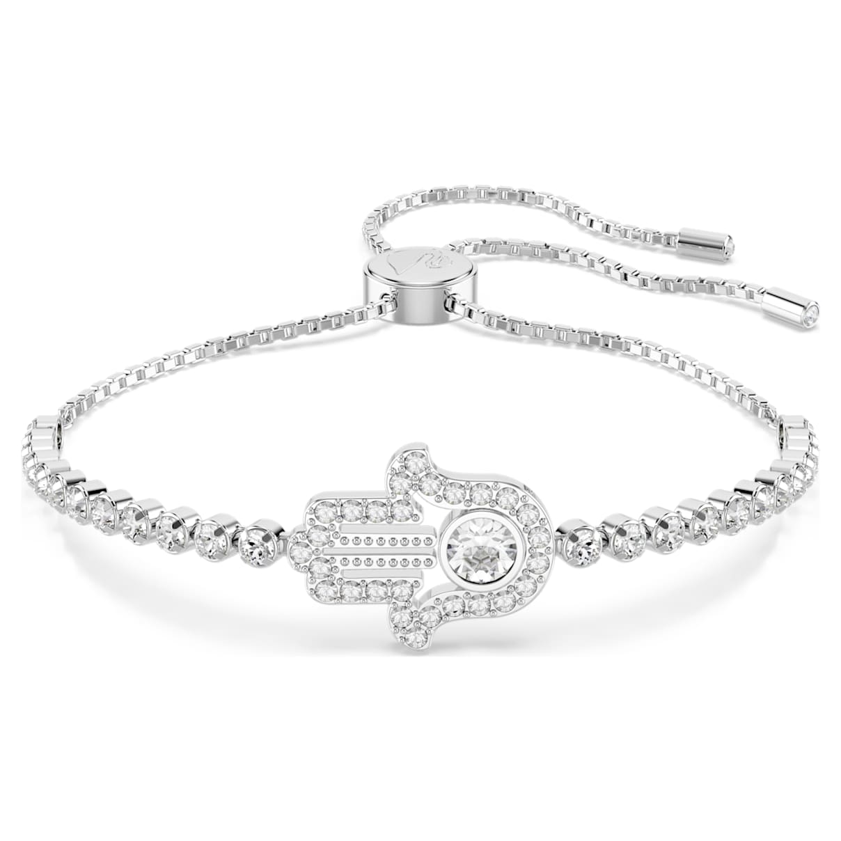 MATRIX BRACELET HAND WHITE RHODIUM PLATED