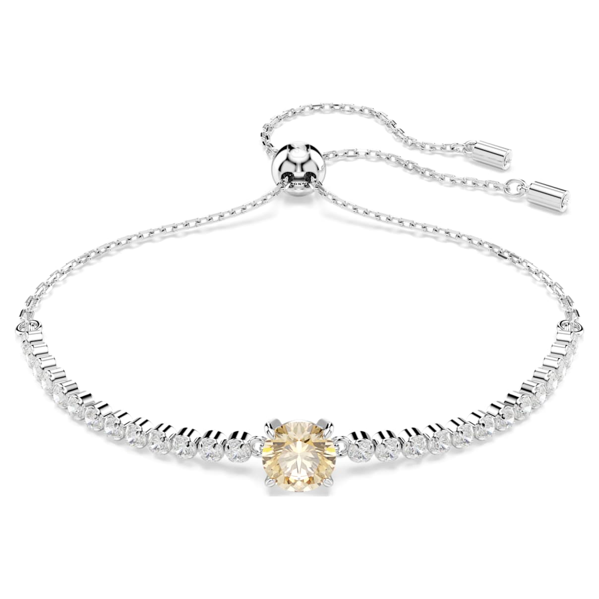 MATRIX BRACELET MIXED CUTS YELLOW RHODIUM PLATED