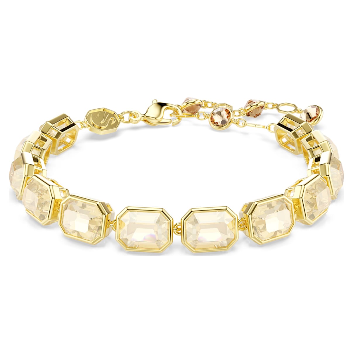 MILLENIA BRACELET OCTAGON CUT CARAMEL GOLD TONE PLATED