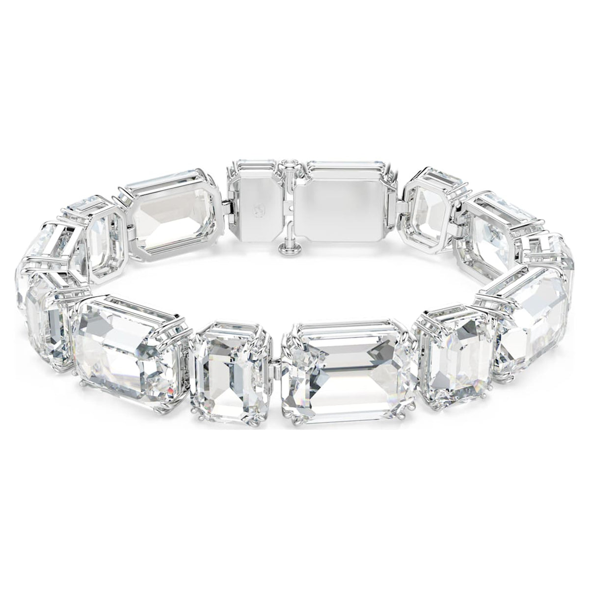 MILLENIA BRACELET OCTAGON CUT WHITE RHODIUM PLATED