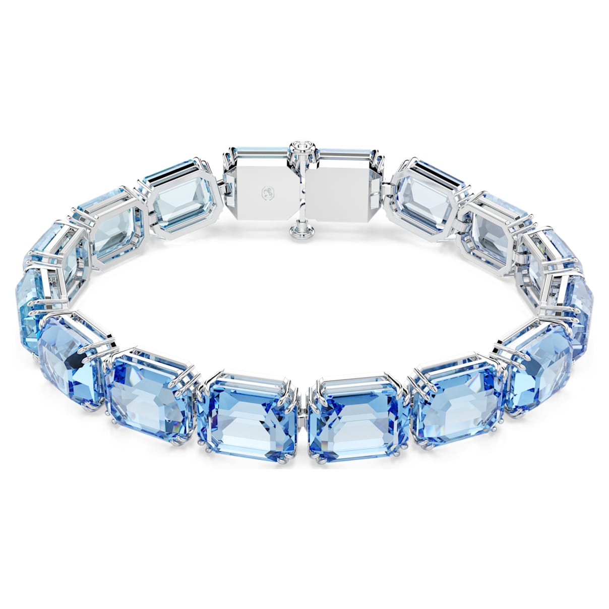 MILLENIA BRACELET OCTAGON CUT COLOR GRADIENT BLUE RHODIUM PLATED