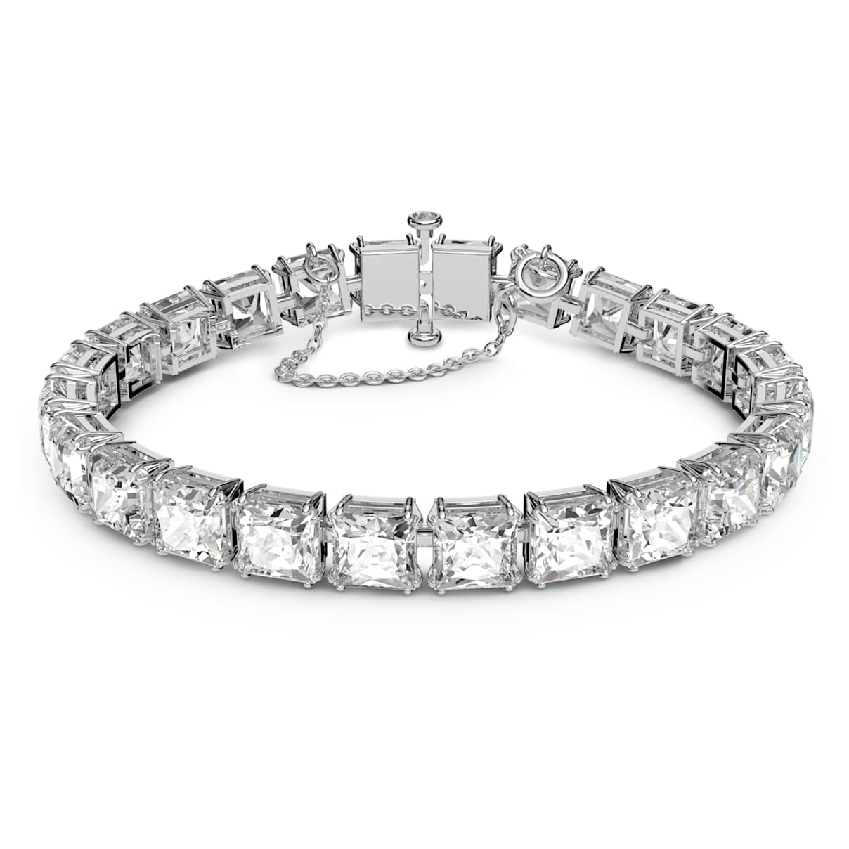 MATRIX TENNIS BRACELET WHITE RHODIUM PLATED