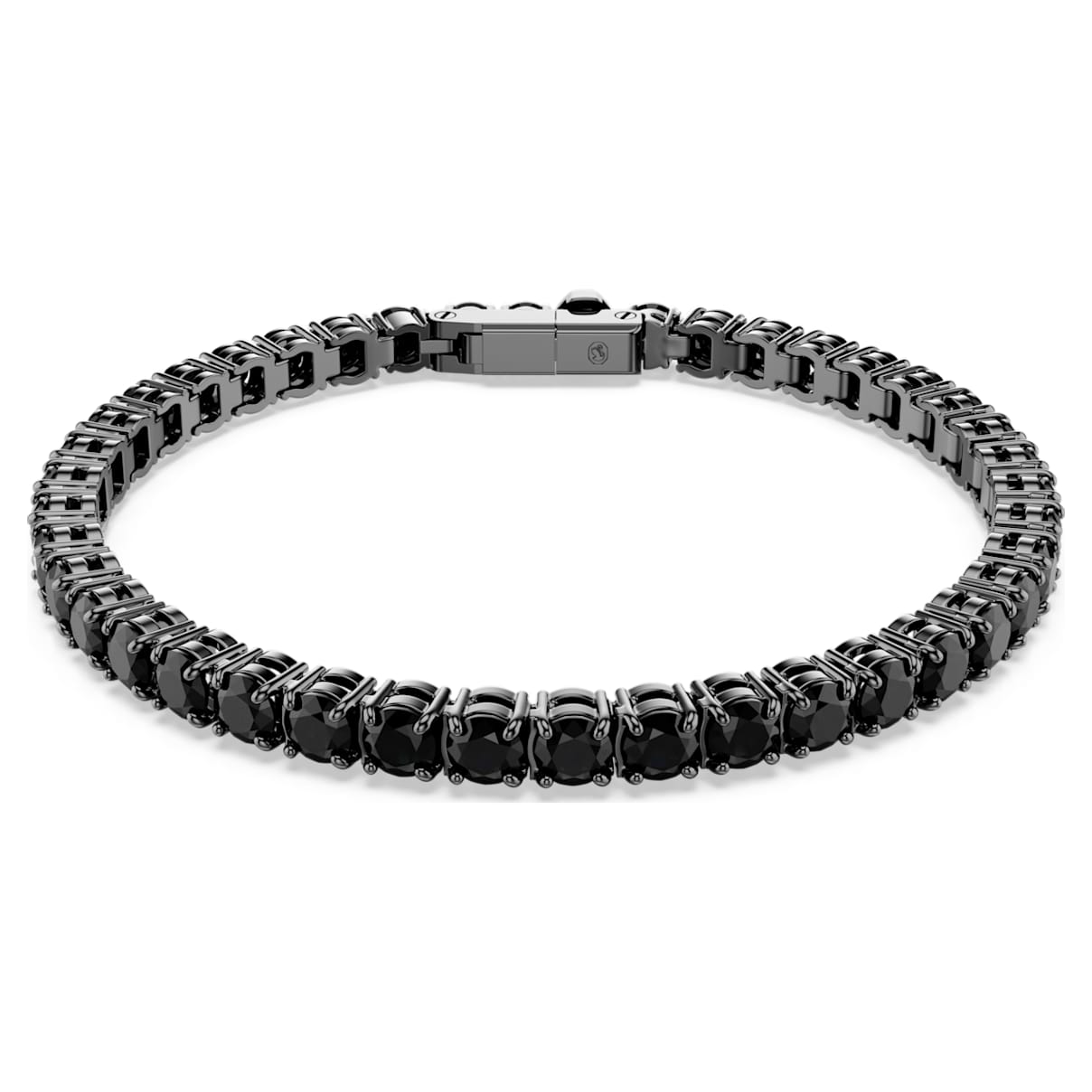 MATRIX TENNIS BRACELET ROUND CUT BLACK RUTHENIUM PLATED