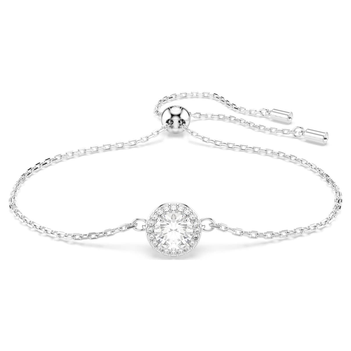 UNA ANGELIC BRACELET ROUND CUT WHITE RHODIUM PLATED