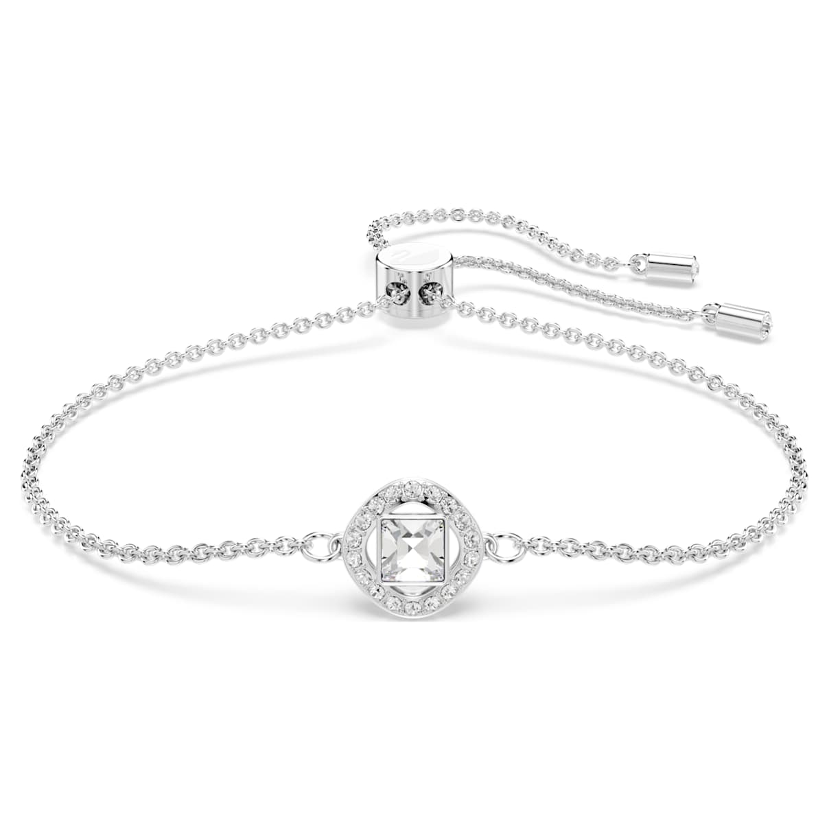 UNA ANGELIC BRACELET MIXED CUTS WHITE RHODIUM PLATED