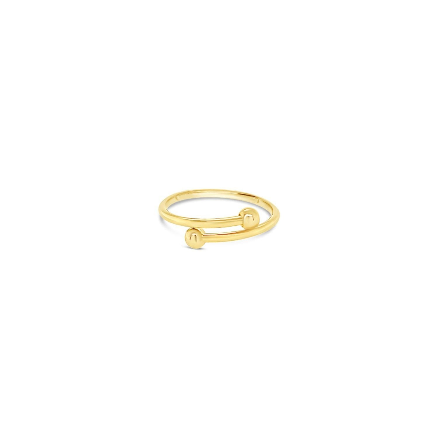Double Ball Ring - Gold