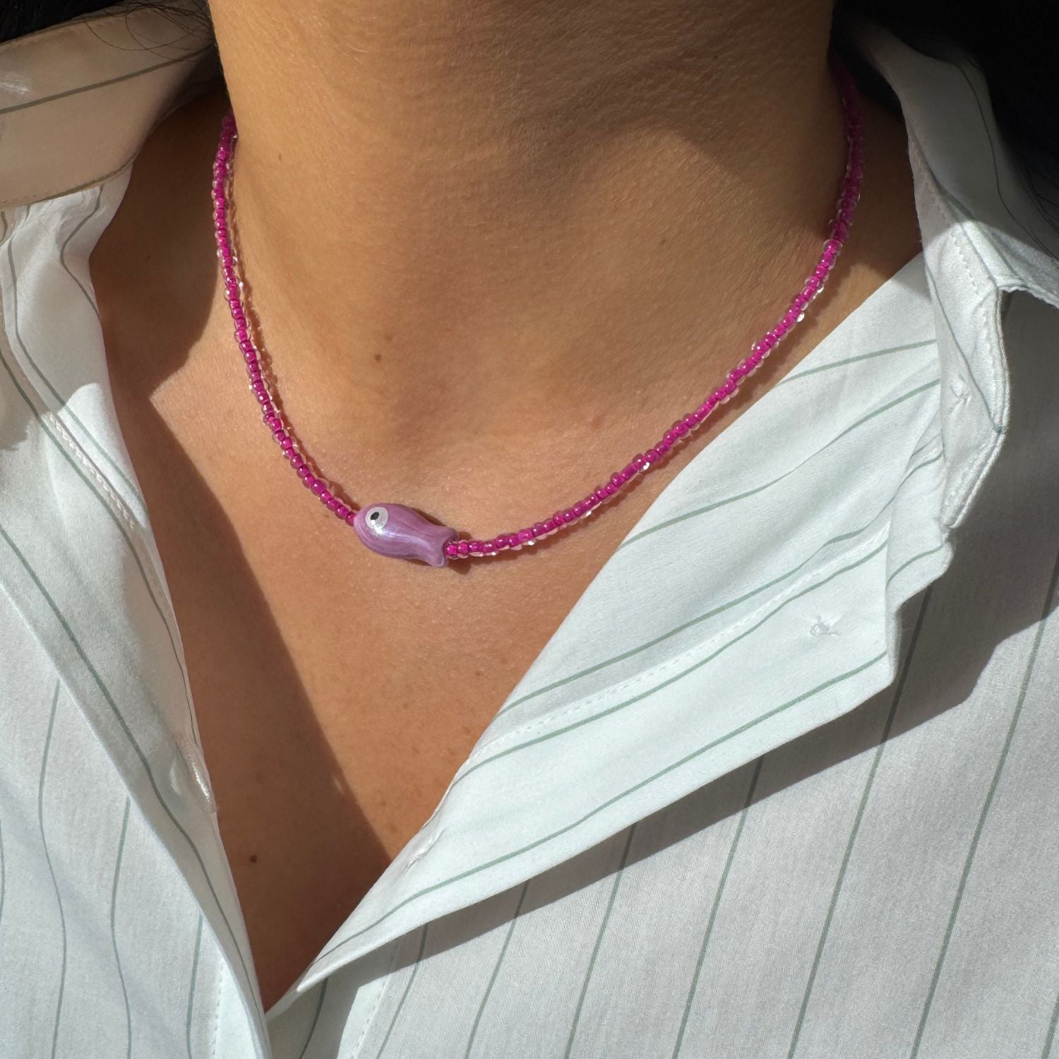 Purple Catch Of The Day Necklace