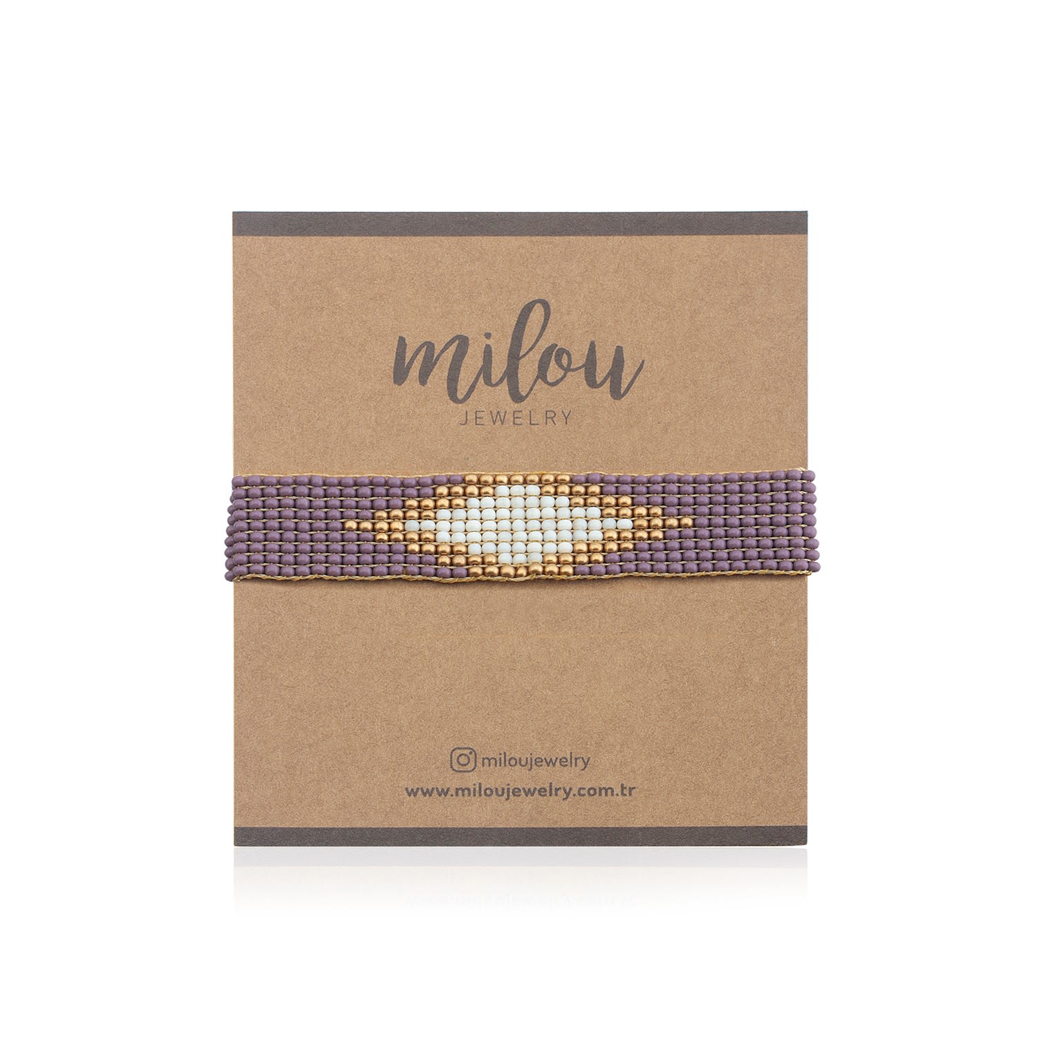 Isabella Beaded Bracelet - Pink & Purple