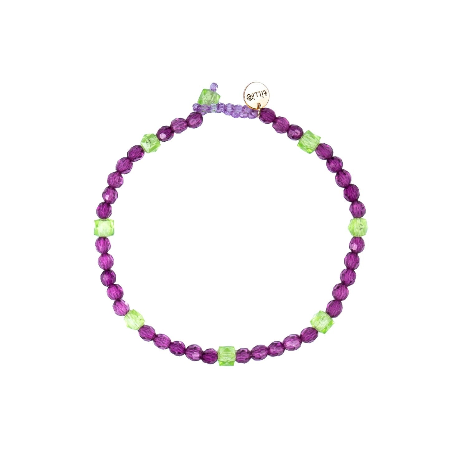 Purple Mimosa Wear Carnival Bead Necklace