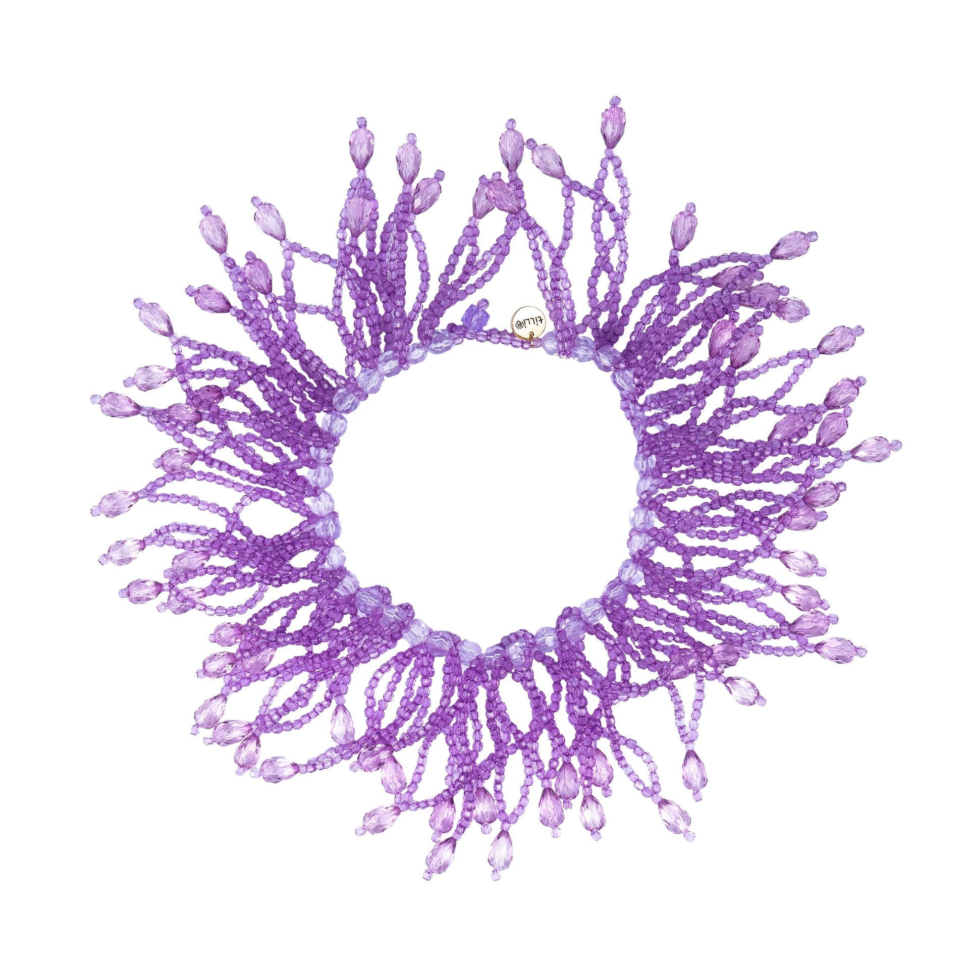 Purple Reed Bead Necklace