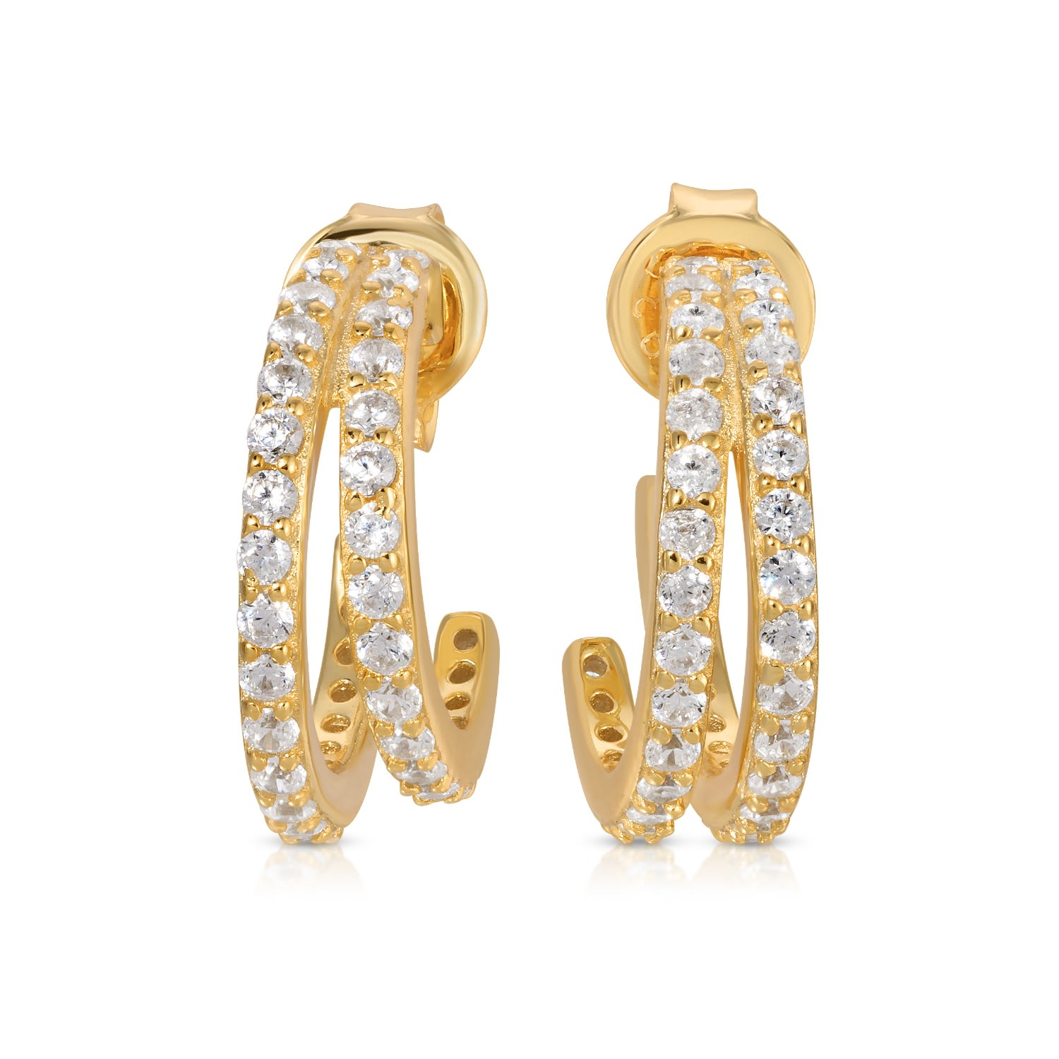 Evil Twin Huggie Earring- Gold