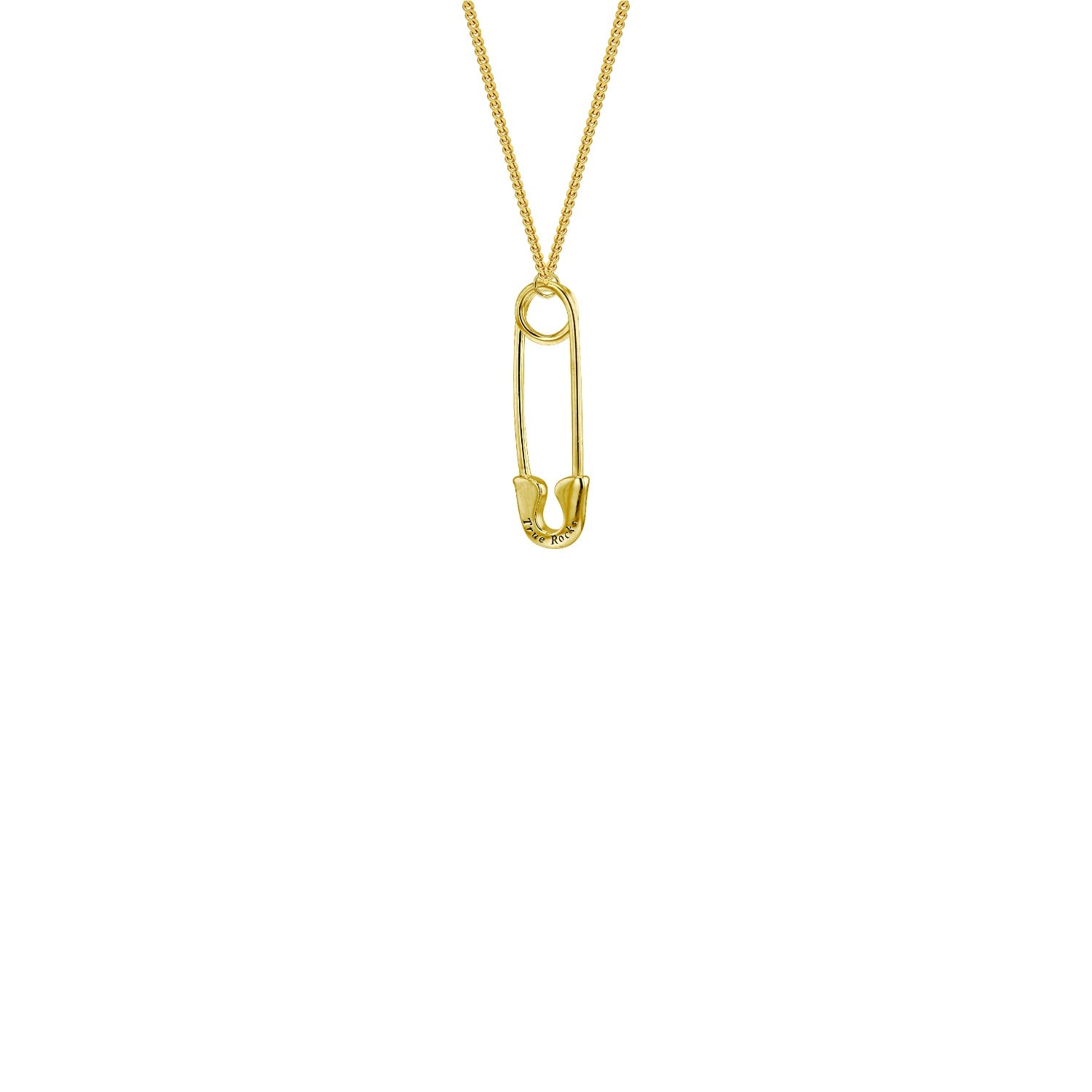 18Kt Gold-Plated Mini Safety Pin Pendant
