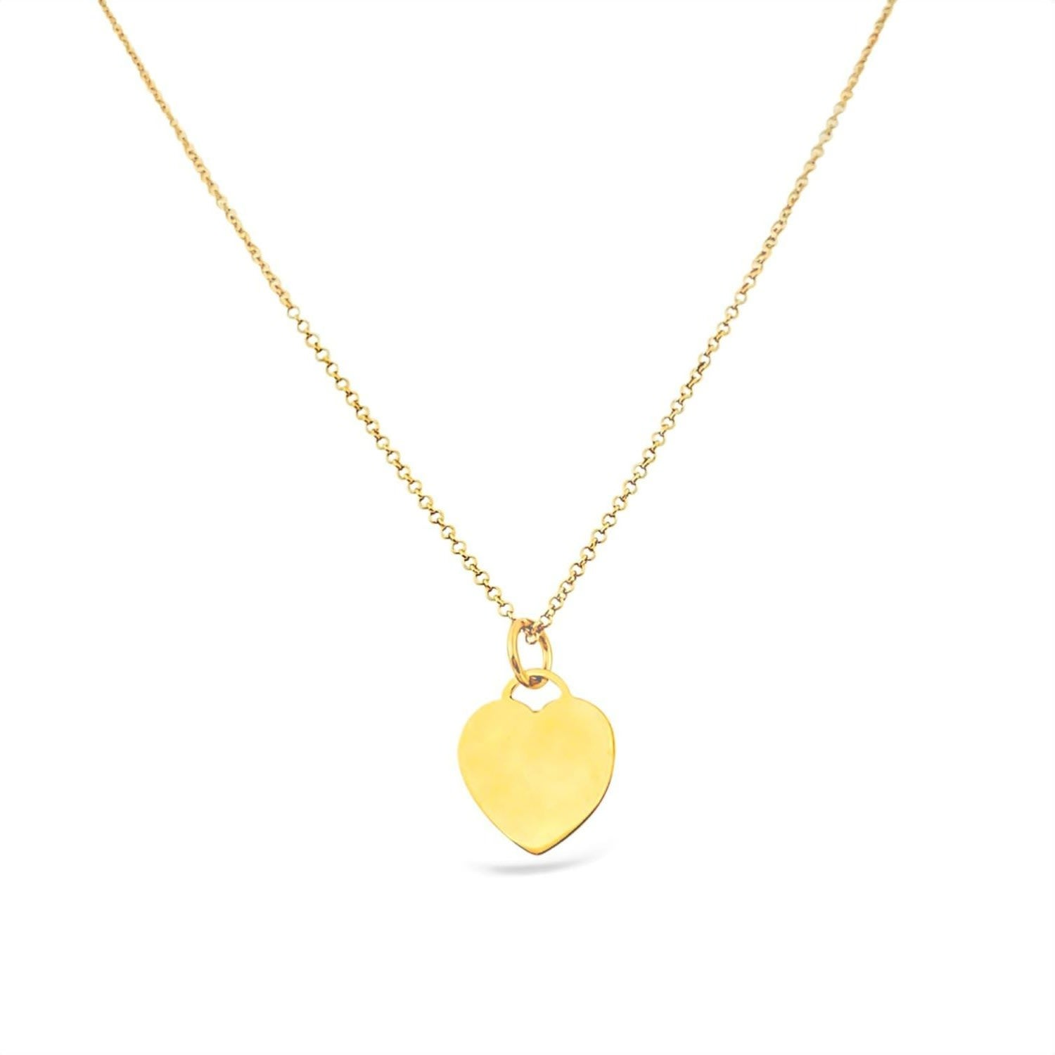 Single Heart Necklace-Gold