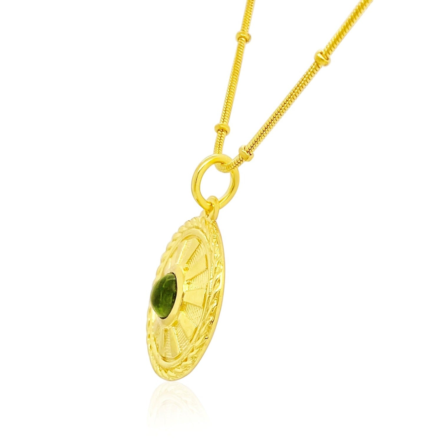 Peridot Birthstone Mythology Pendant