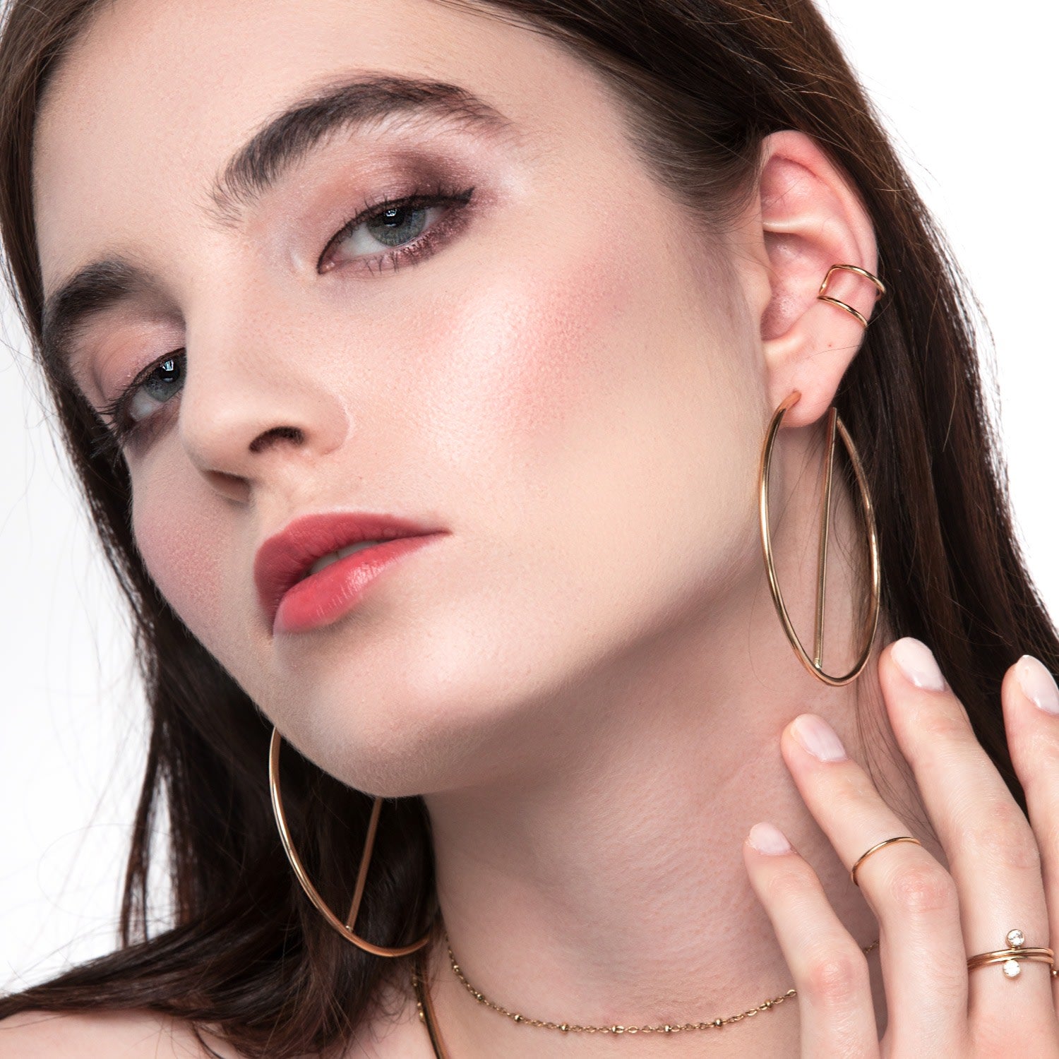 Glam Hoops In Gold