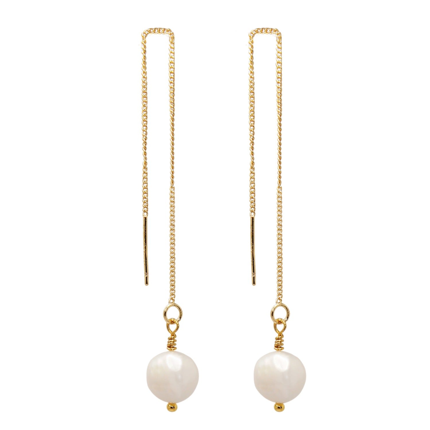 Pearl Threader Earrings