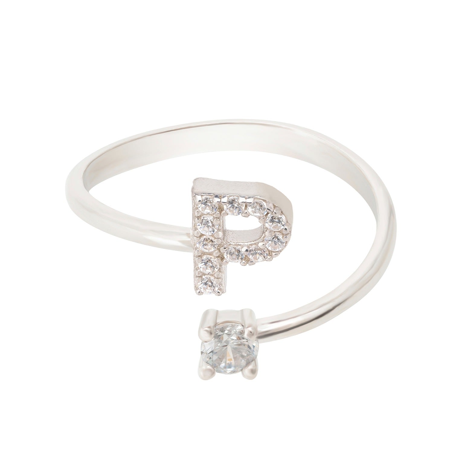Initial Ring Silver P