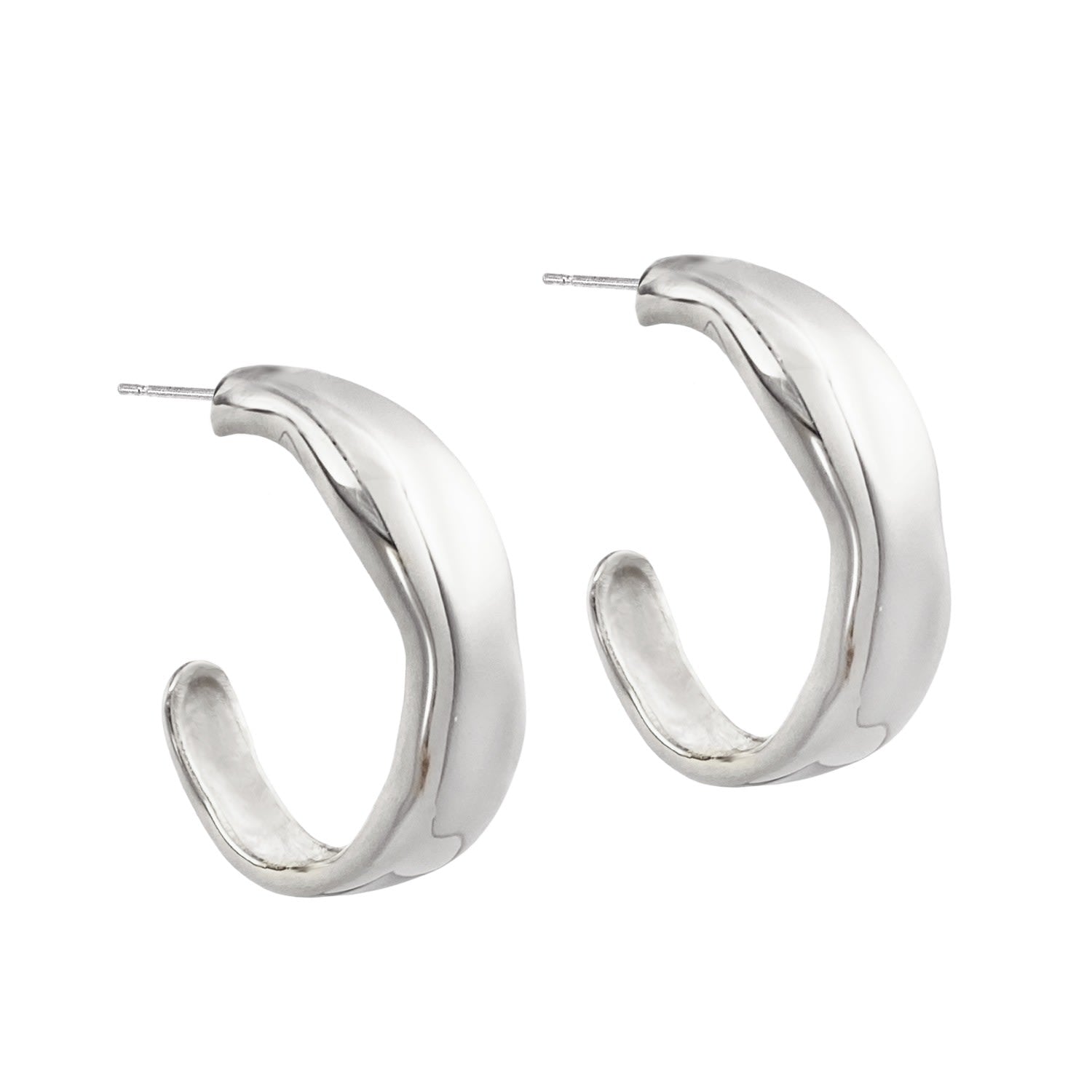 Wavi Hoops Silver