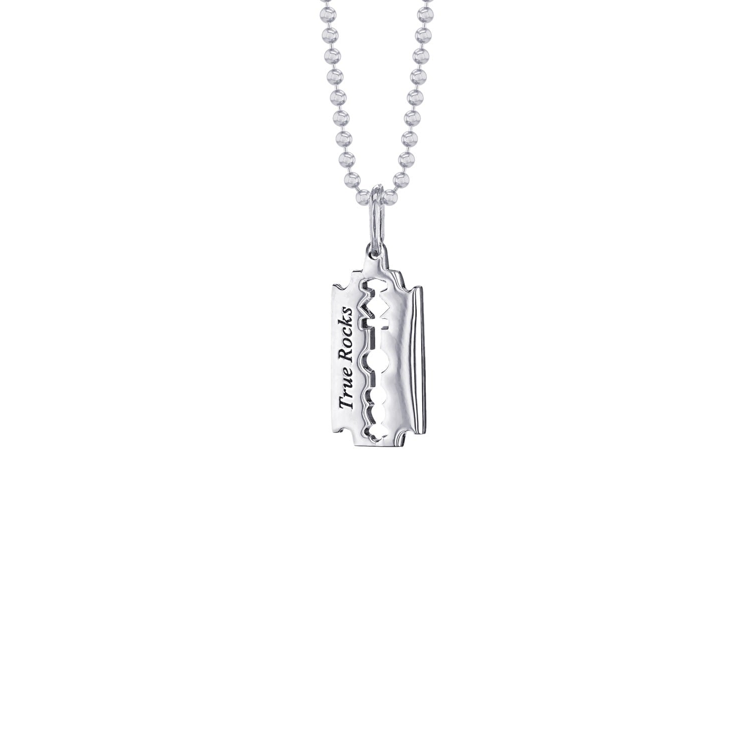 Sterling Silver Razorblade Pendant
