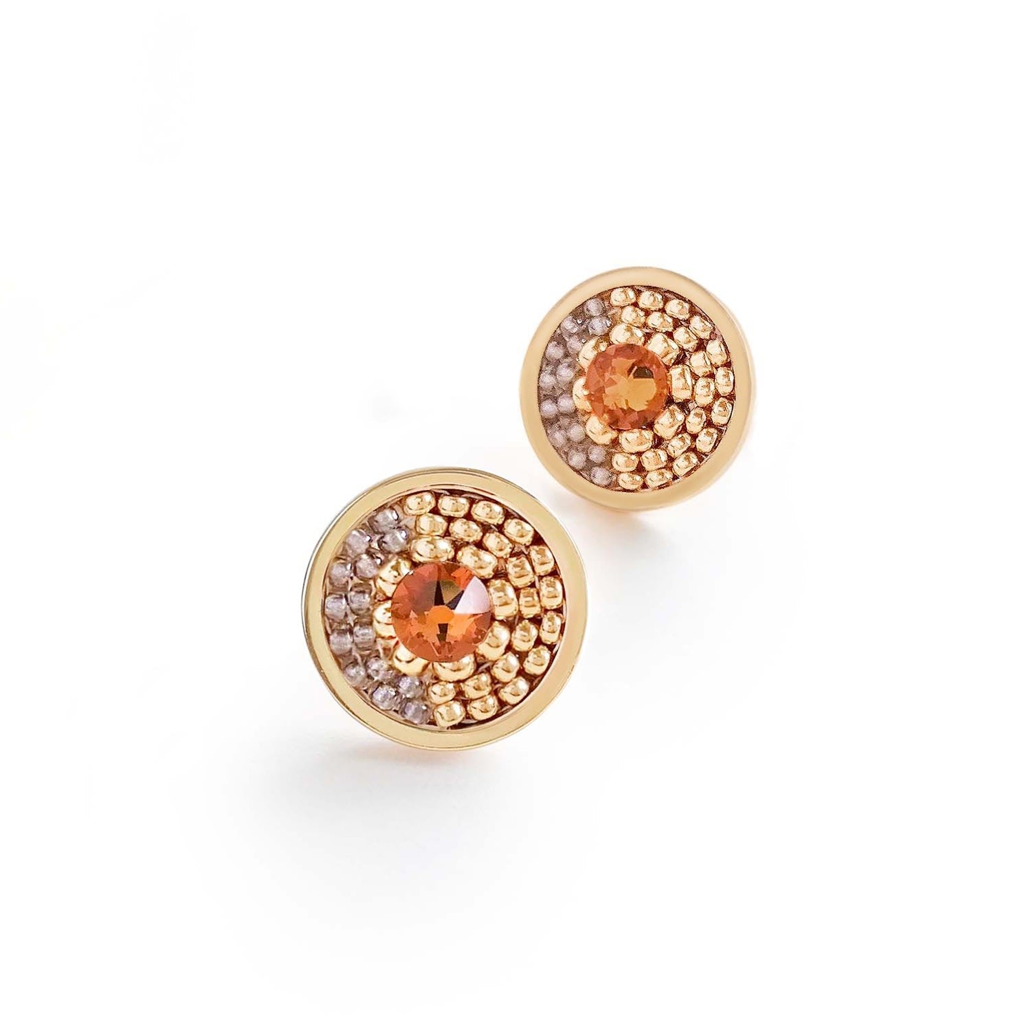 Infinity Stud Earrings - Silk
