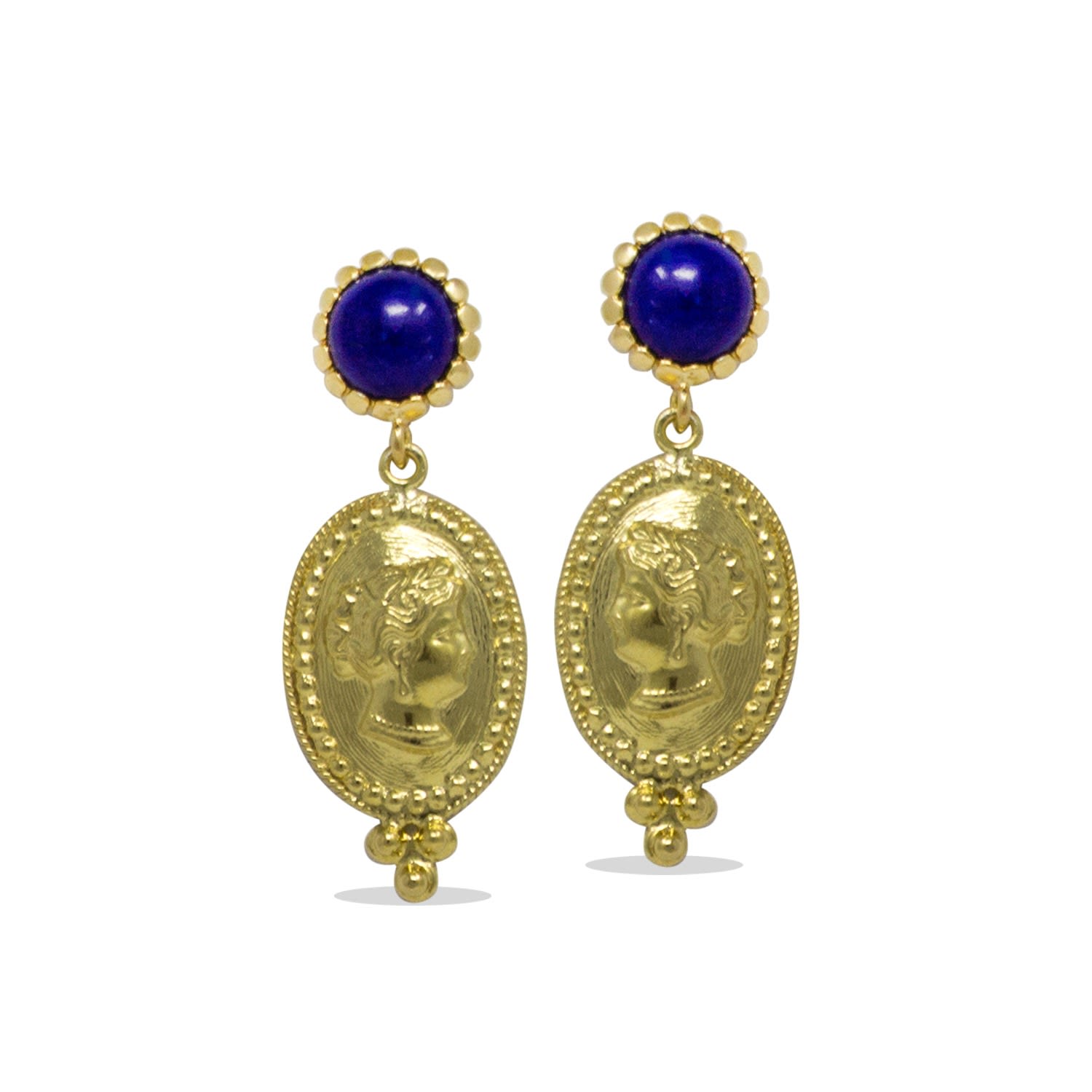 Cleopatra Lapis Earrings