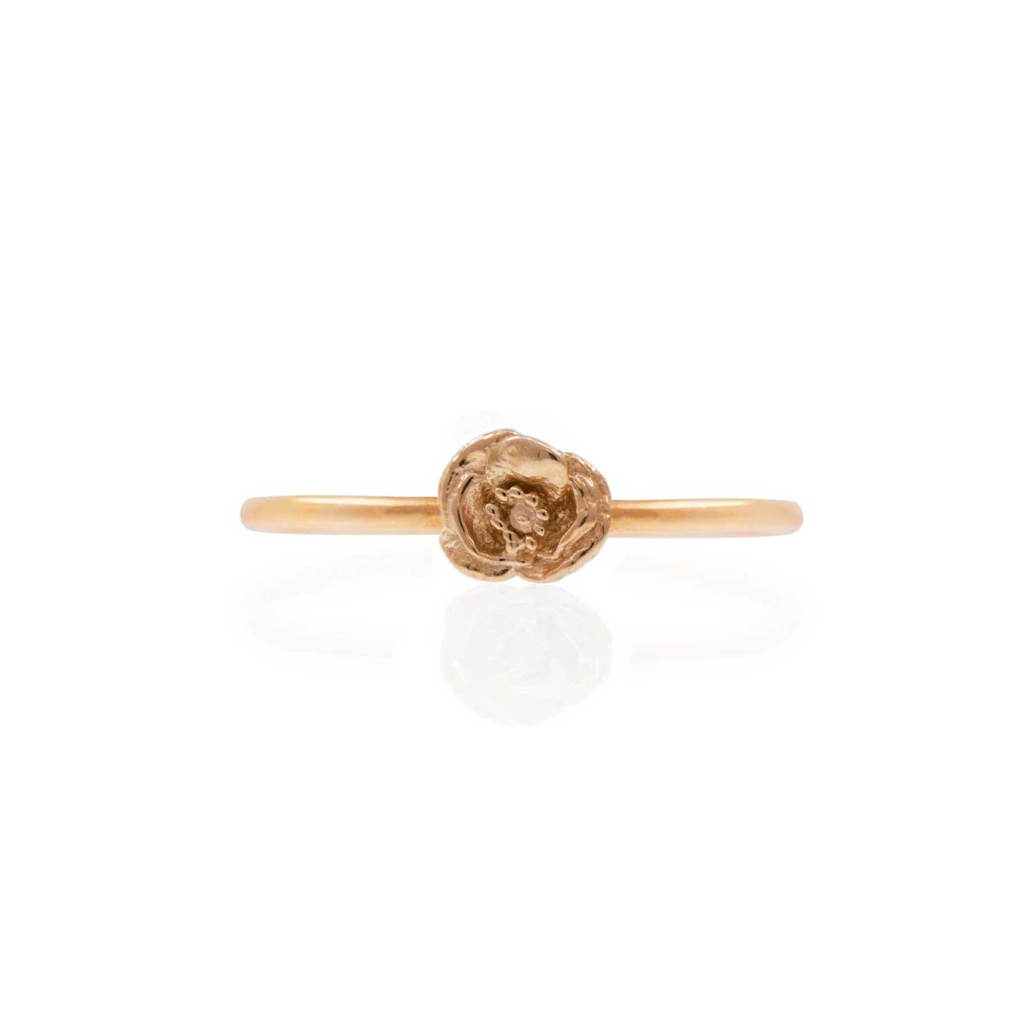 Poppy Stacking Ring – 9Ct Solid Rose Gold
