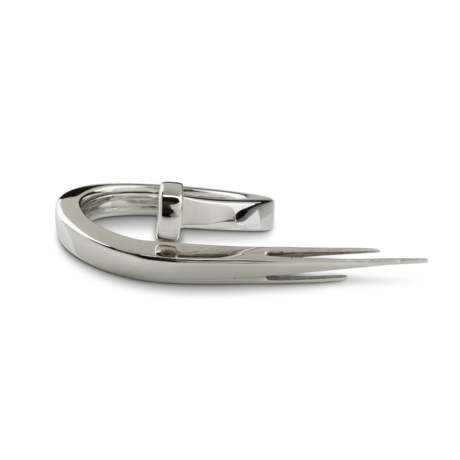 Nail Wrap Ring Silver