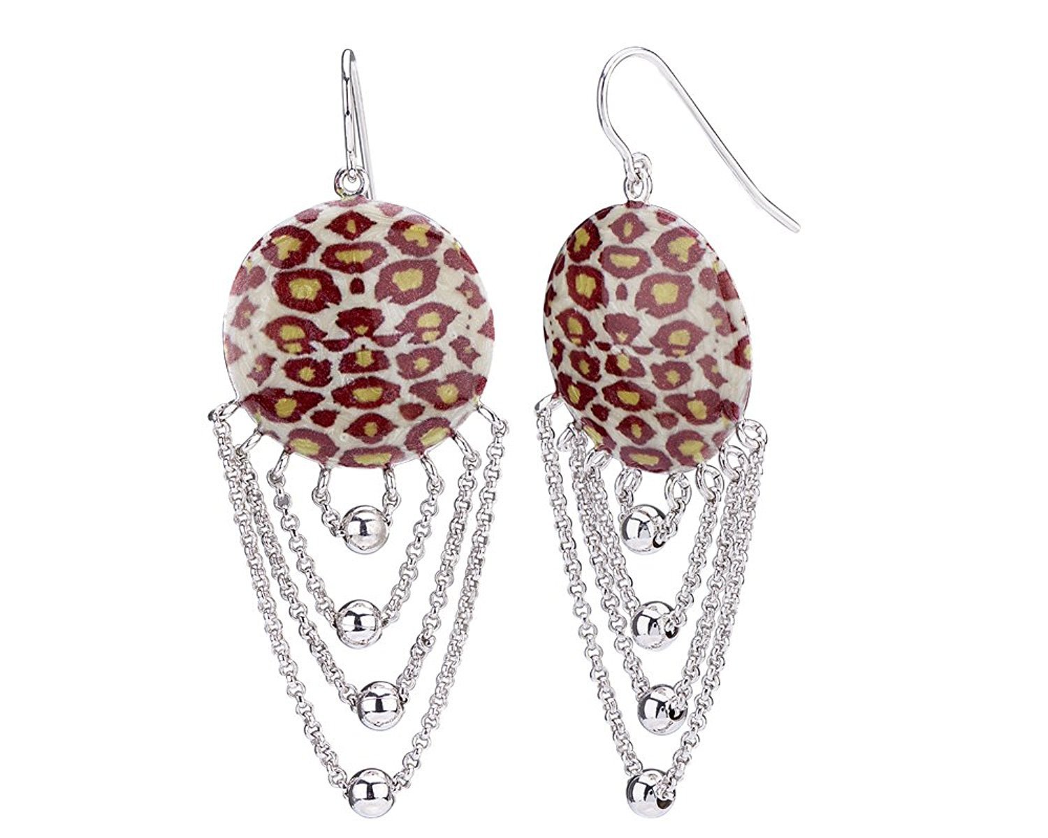Leopard Drop Earring