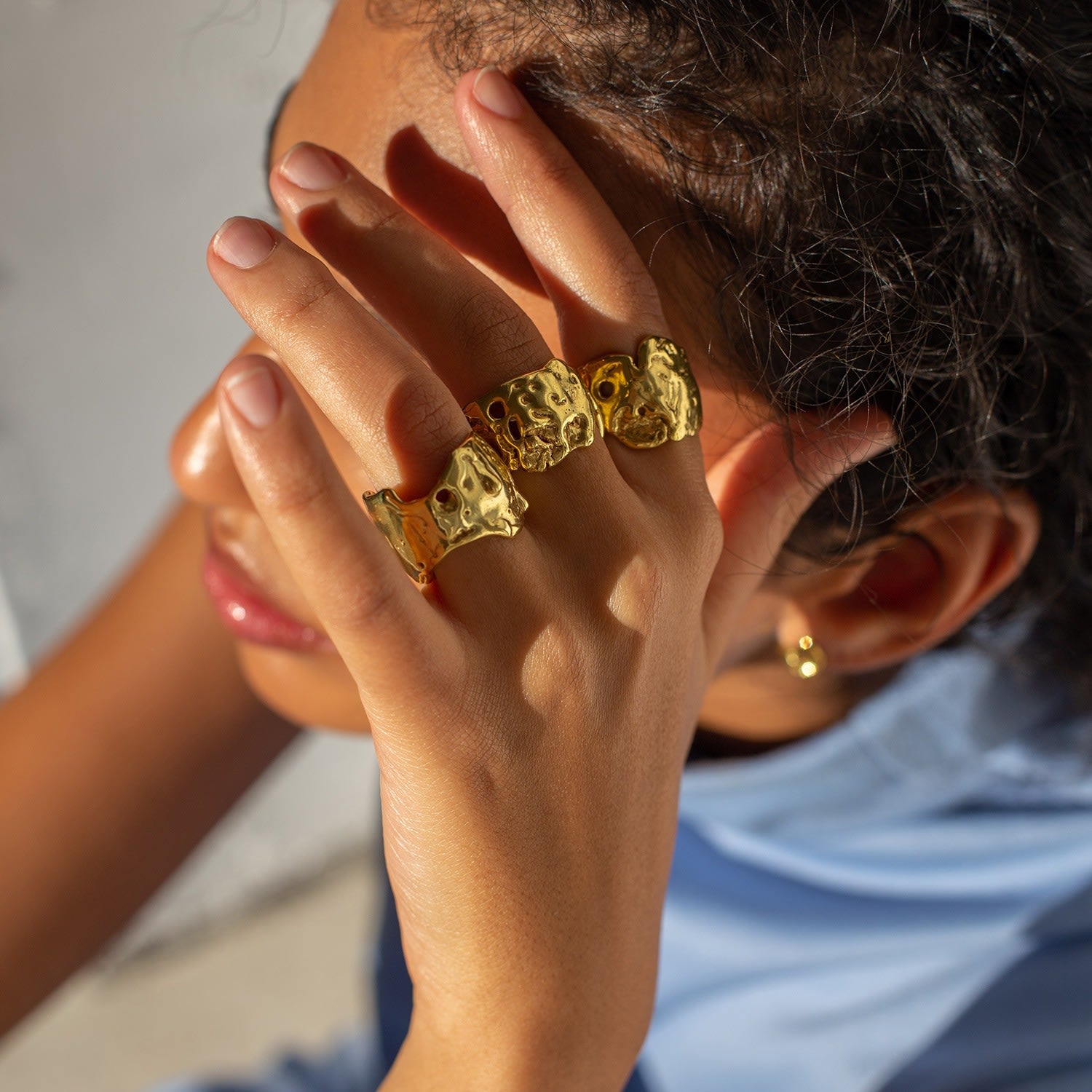 Talisman Moon Ring Gold