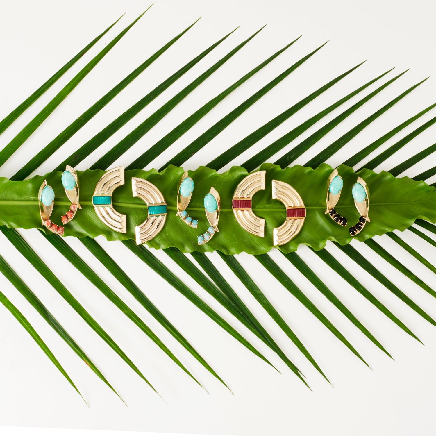 Apse Earring In Pine - Sky